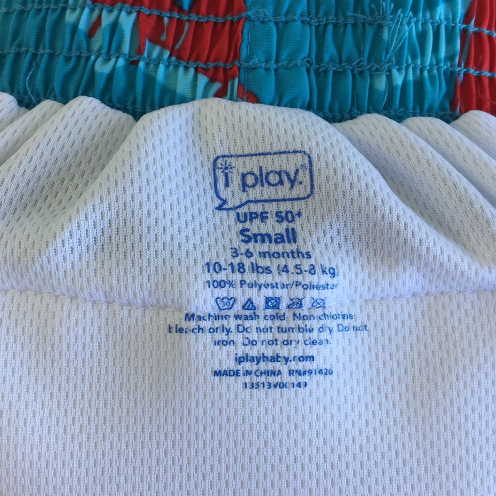 Trajes de baño con pañal de agua / 3-6 meses