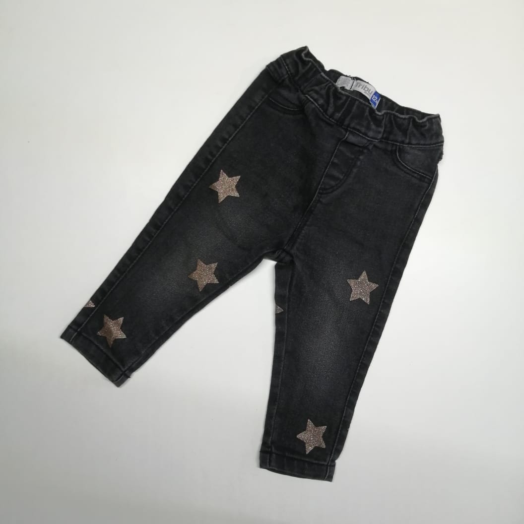 Pantalón jeans / Talla 12 meses.