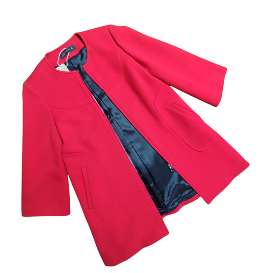 Abrigo rojo Zara / Talla S