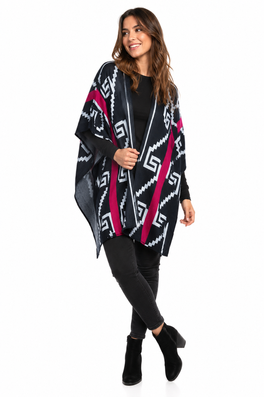 Ruana estilo étnico / Talla M