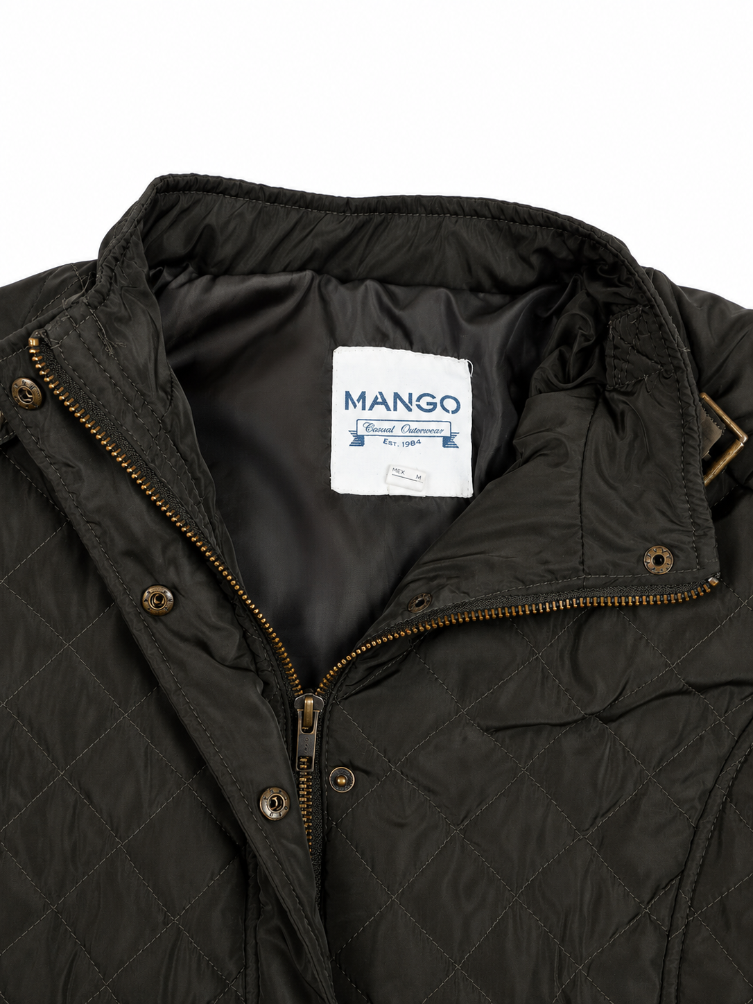 Chaqueta verde musgo Mango / Talla M