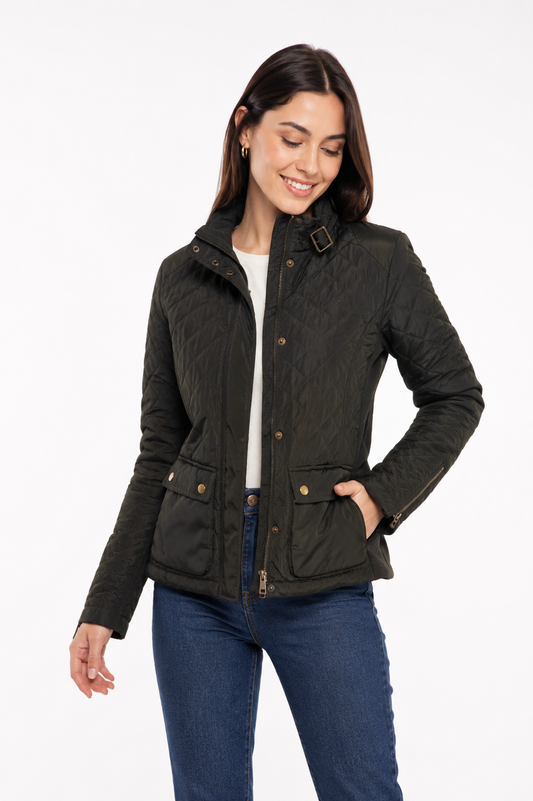 Chaqueta verde musgo Mango / Talla M