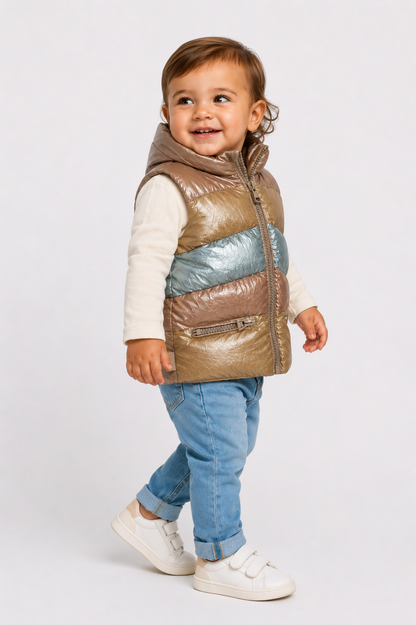 Parka sin mangas/ 12-18 meses