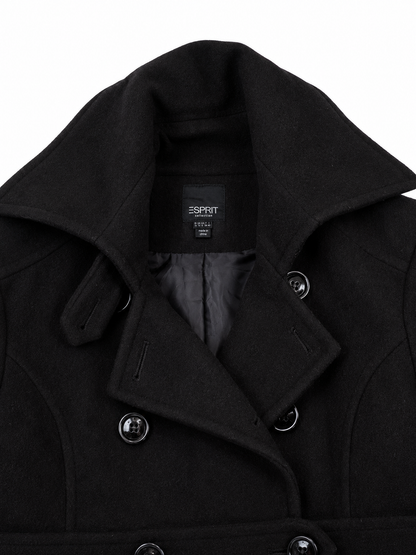 Abrigo negro/ talla L