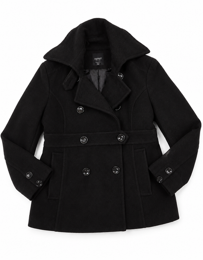 Abrigo negro/ talla L