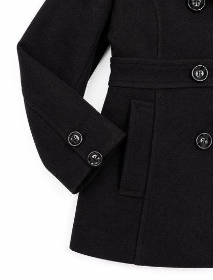 Abrigo negro/ talla L