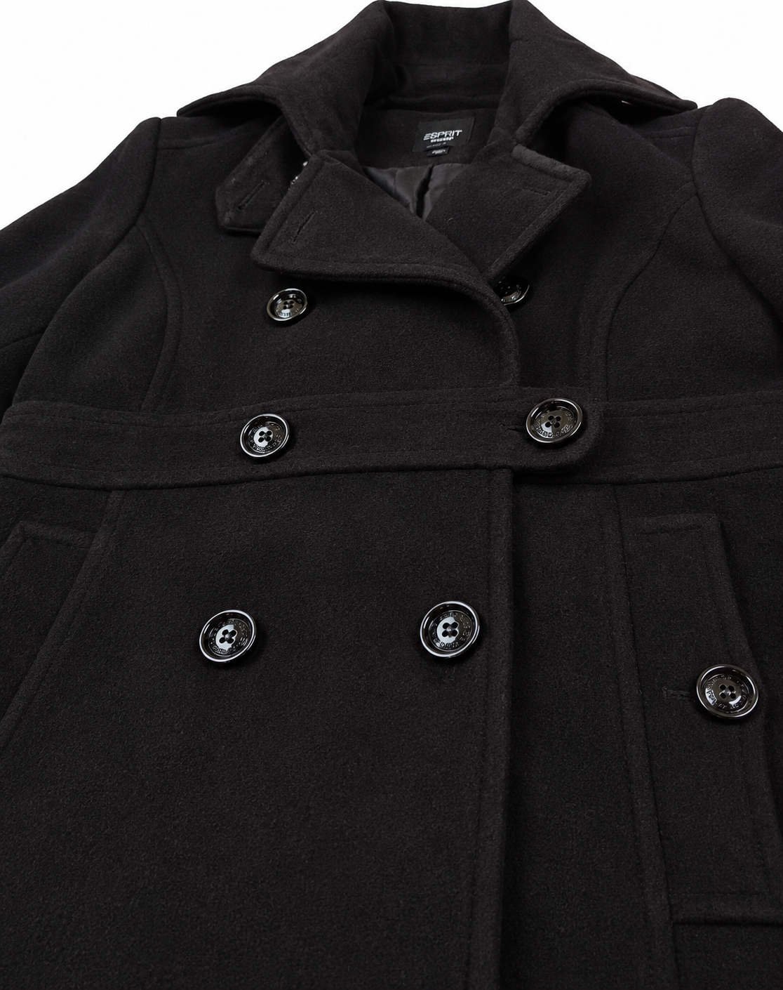 Abrigo negro/ talla L
