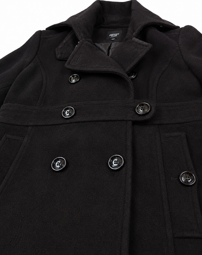 Abrigo negro/ talla L