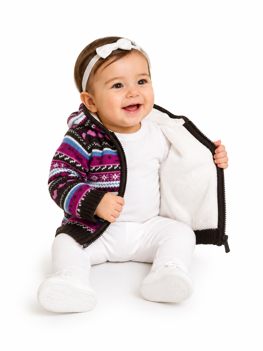 Chaleco de polar forrado / 6-12 meses