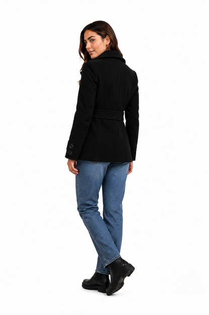 Abrigo negro/ talla L