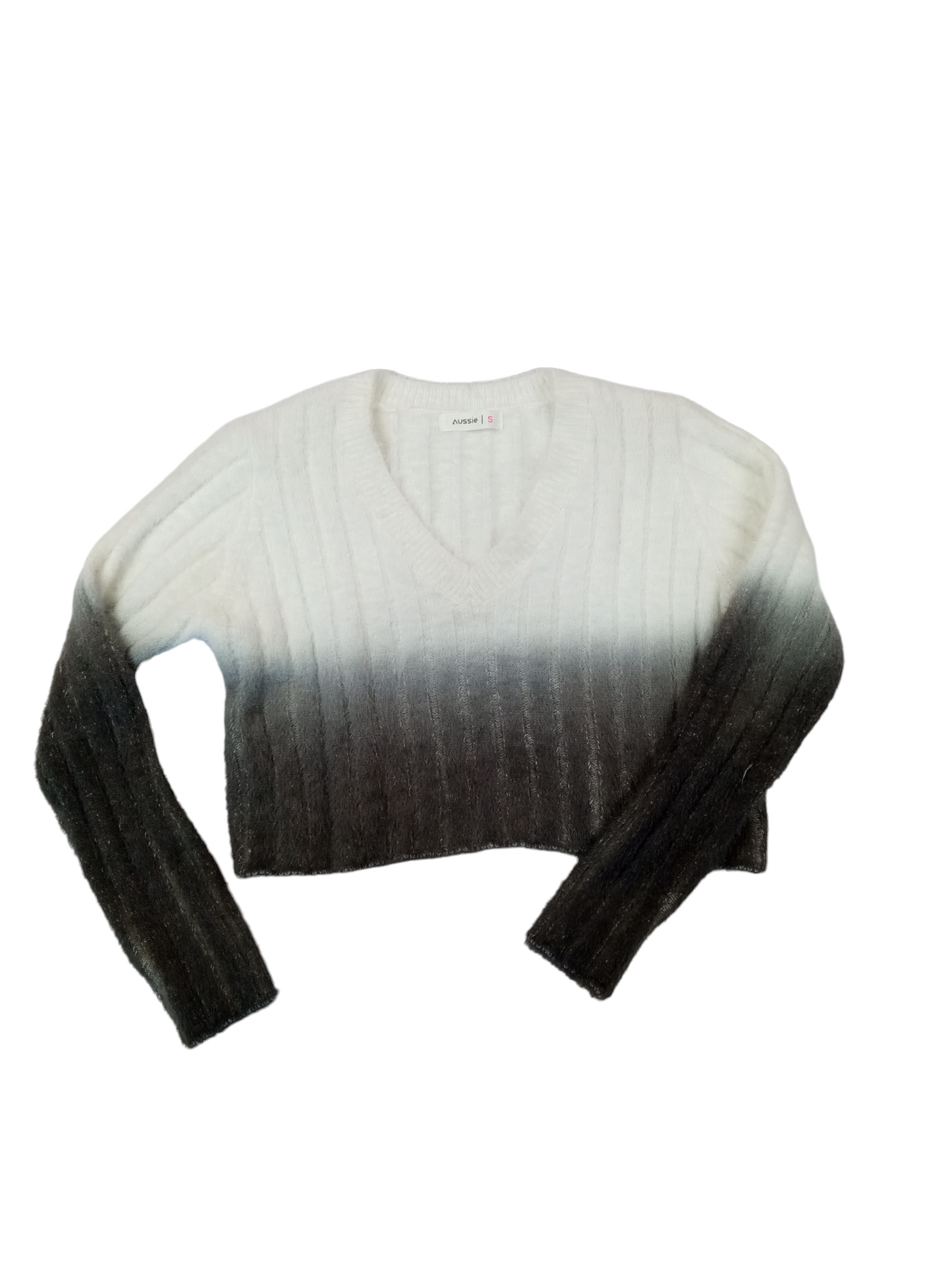 Sweater negro en degrade / Talla S