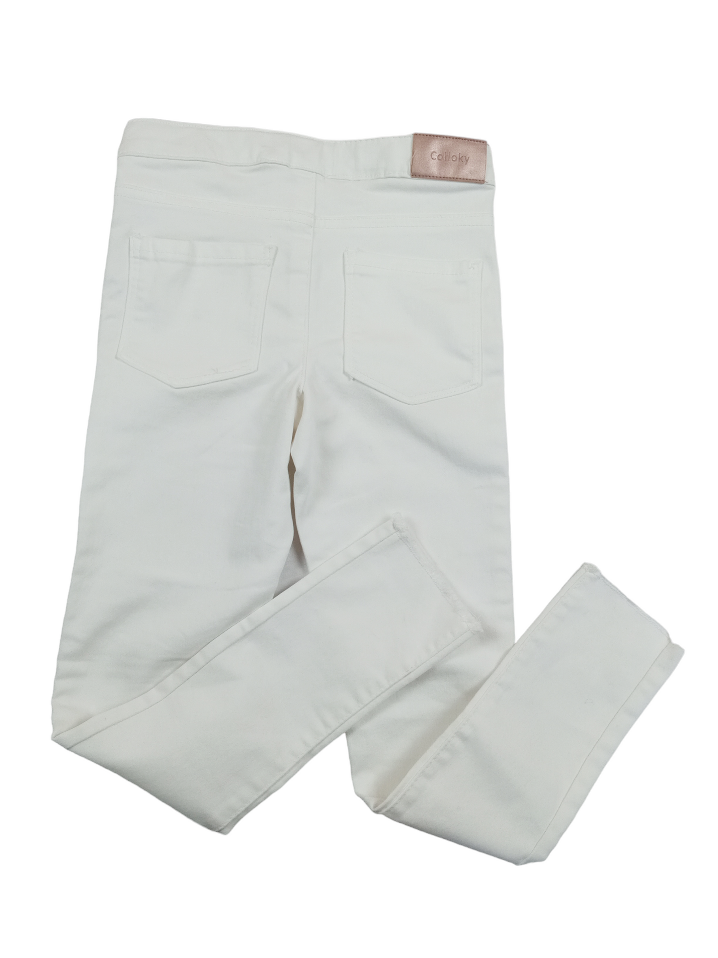 Pantalón blanco elásticado / Talla 8