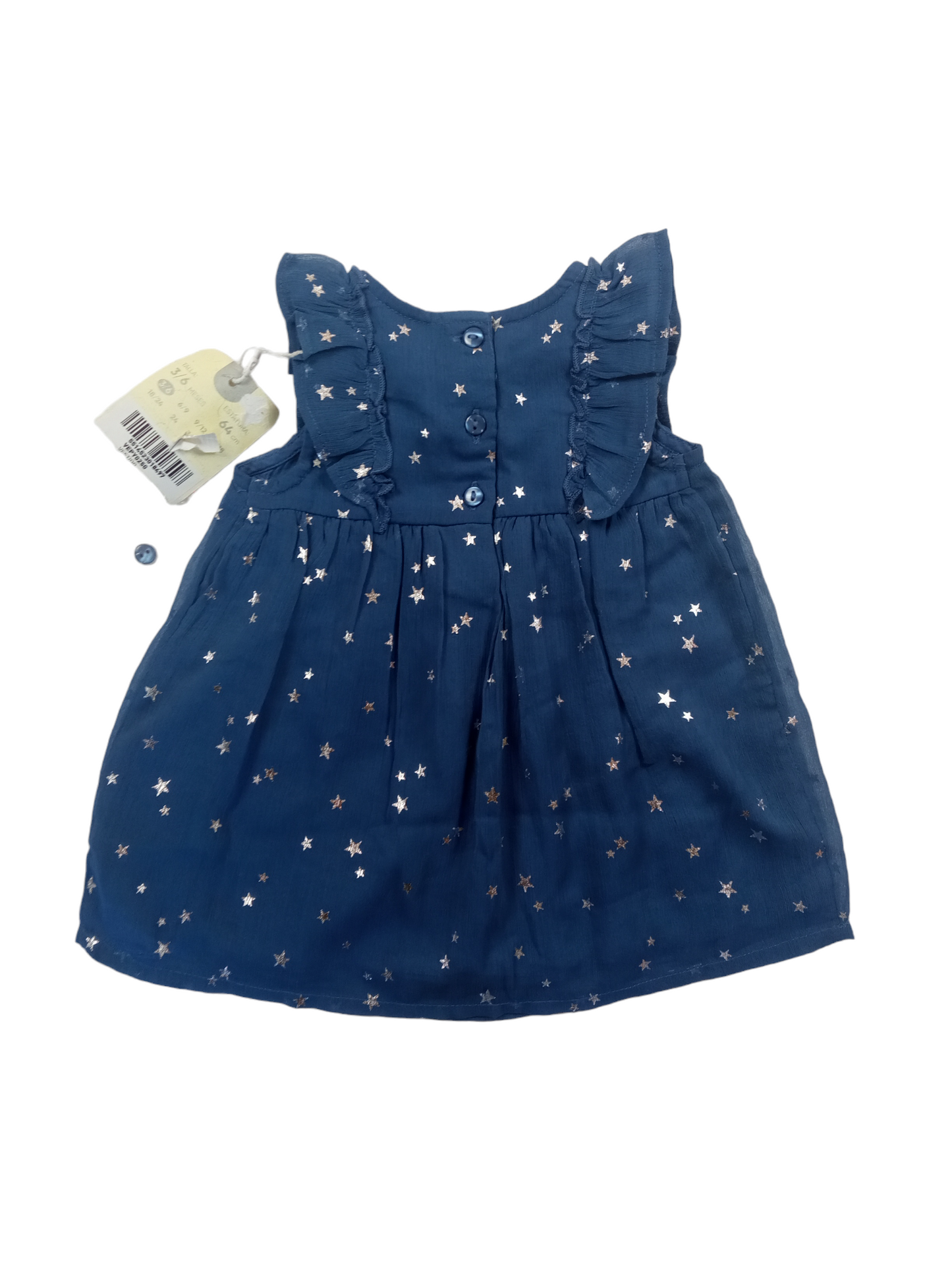 Vestido estrellas/ 3-6 meses