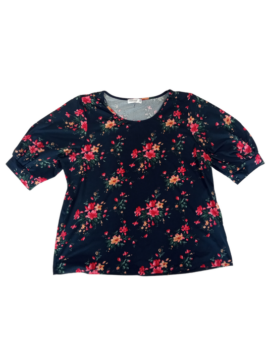 Polera flores / Talla XL