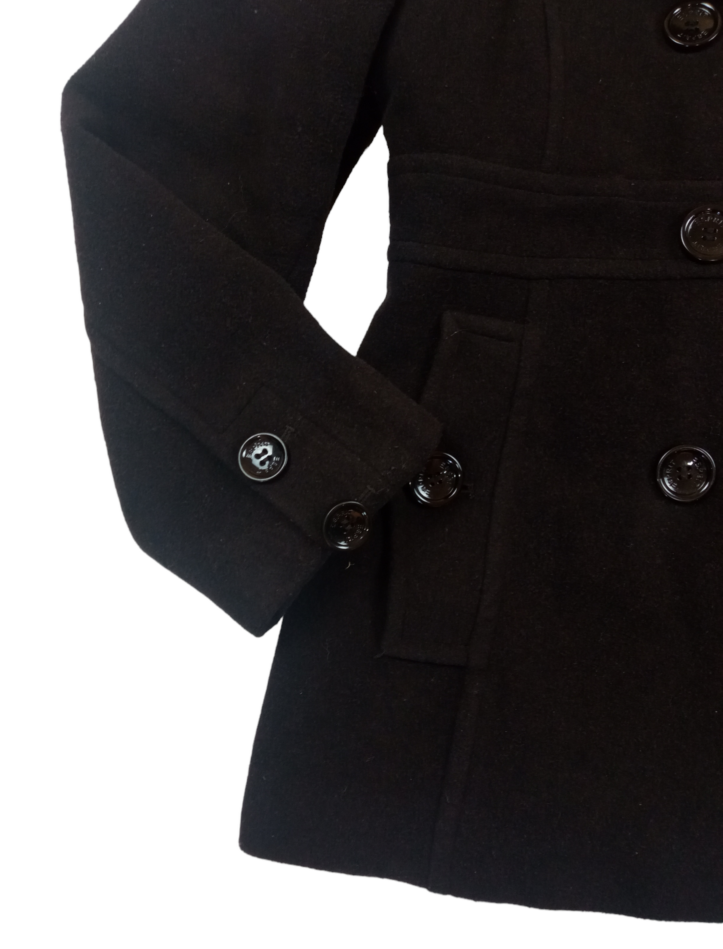 Abrigo negro/ talla L