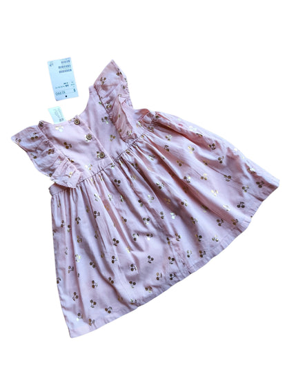 Vestido rosado / 4-6 meses