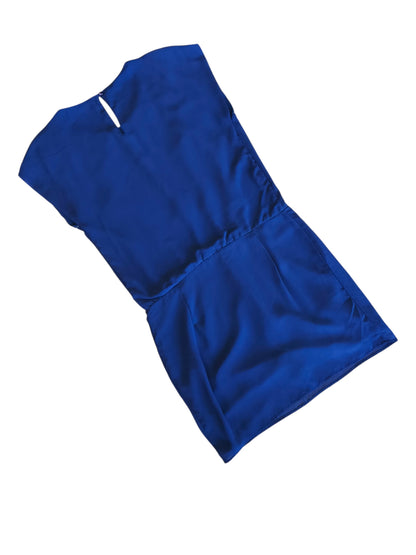 Vestido azul con detalles bordados - Talla M