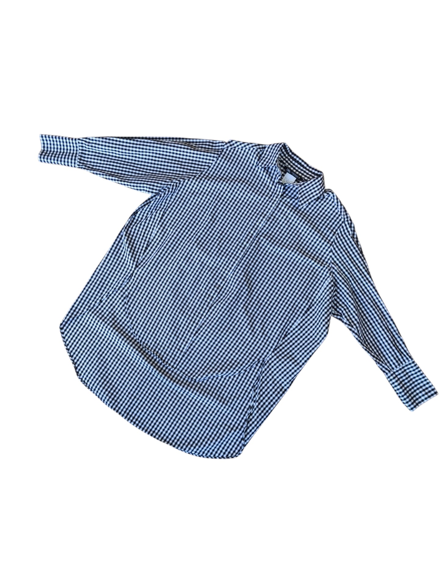 Blusa larga ingham oversize /Talla XS
