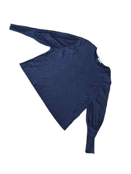 Blusa plisada de manga voluminosa / Talla M