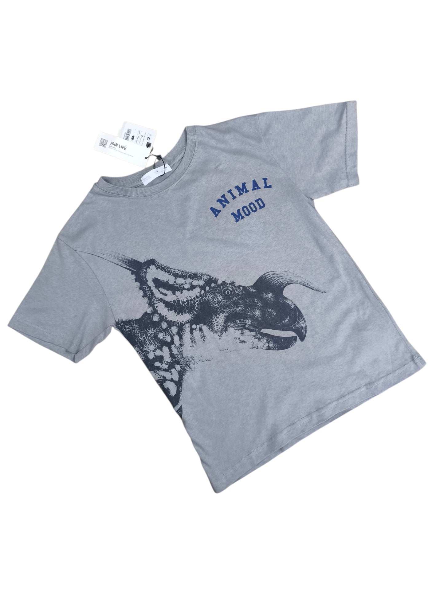 Polera estampada Dino/ Talla 9 años