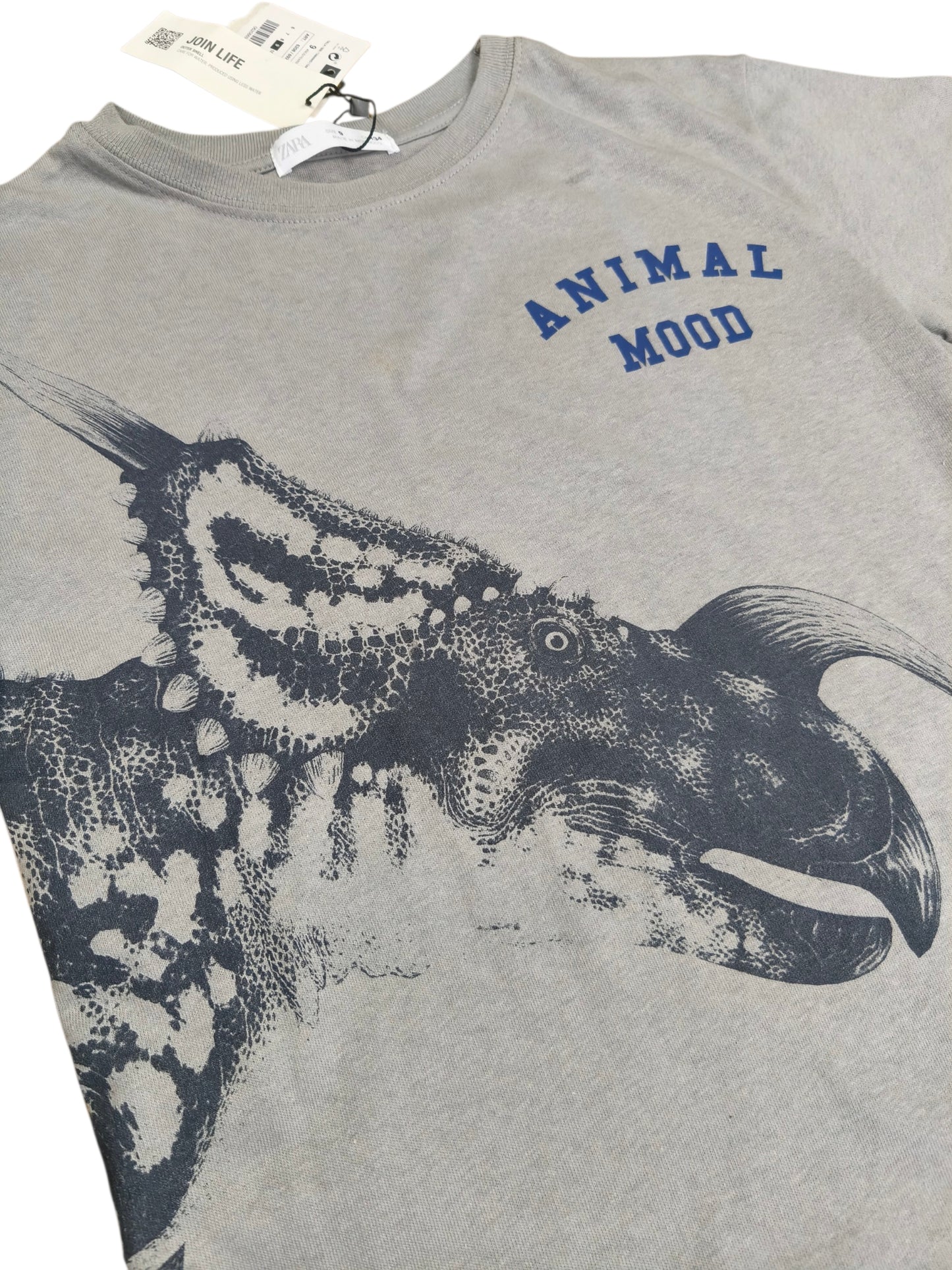 Polera estampada Dino/ Talla 9 años