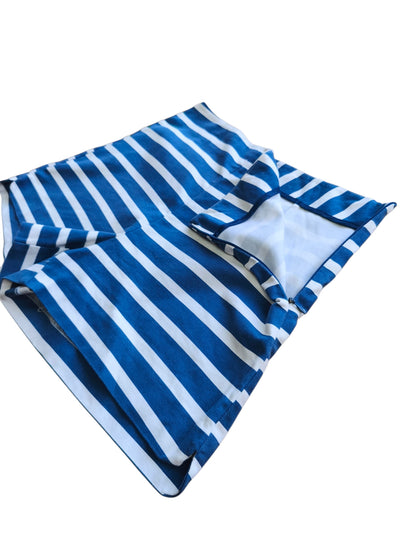 Short rayado azul blanco / Talla M