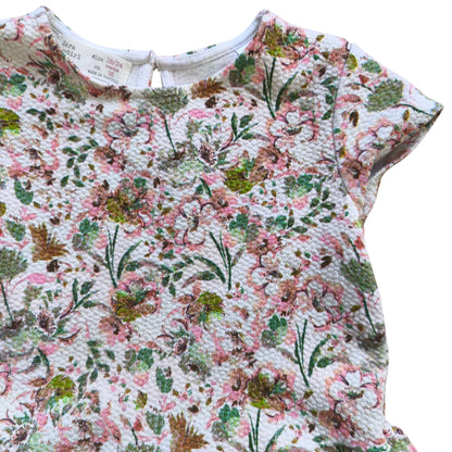 Vestido estampado floral / Talla 18-24 meses