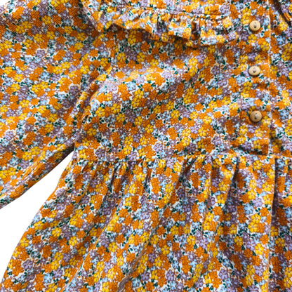 Vestido estampado floral / Talla 3-4 años