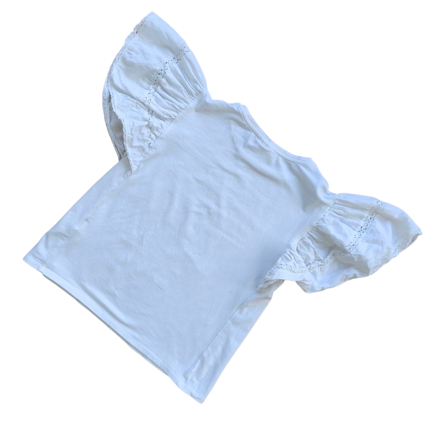 Polera con mangas volantes / Talla 7