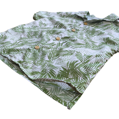 Camisa estampada tropical / 18-24 meses