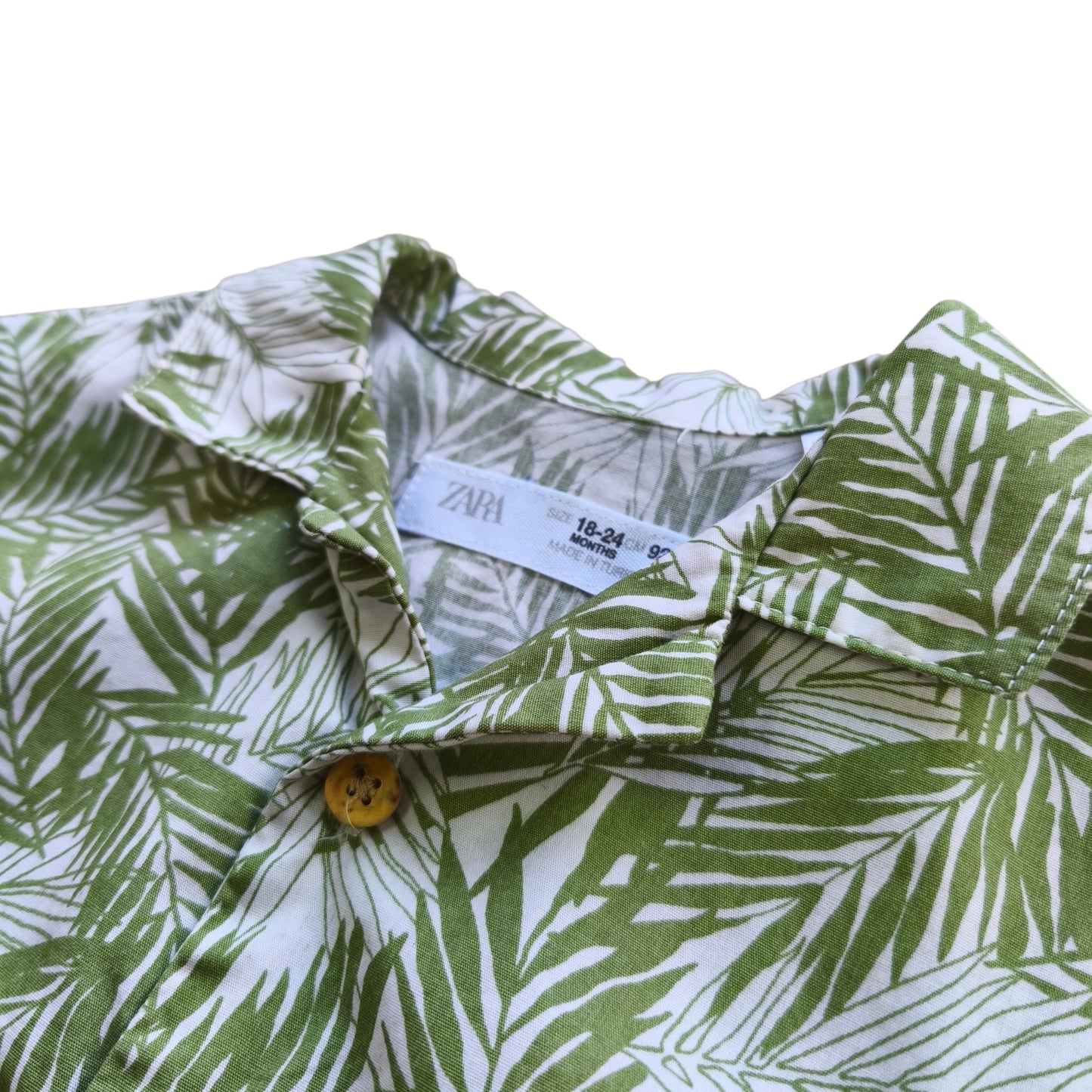 Camisa estampada tropical / 18-24 meses