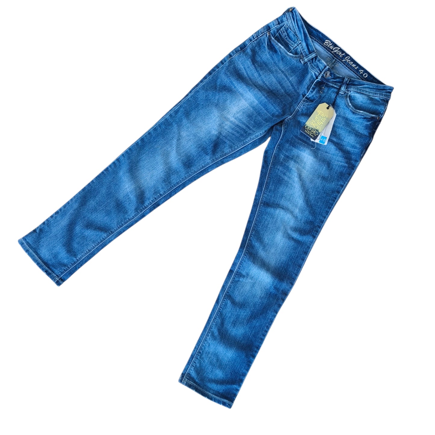 Pantalón Jeans tiro medio - Talla 40