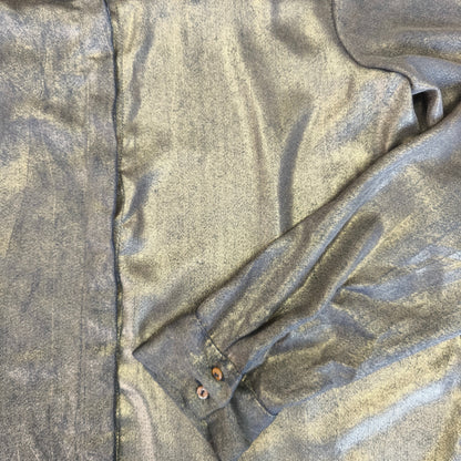 Blusa metalizada efecto bronce / Talla M