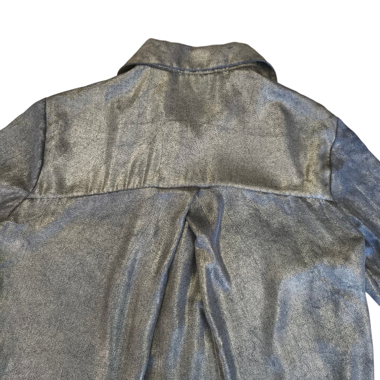 Blusa metalizada efecto bronce / Talla M