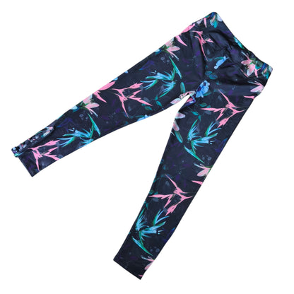 Calza deportiva estampado floral / Talla 14