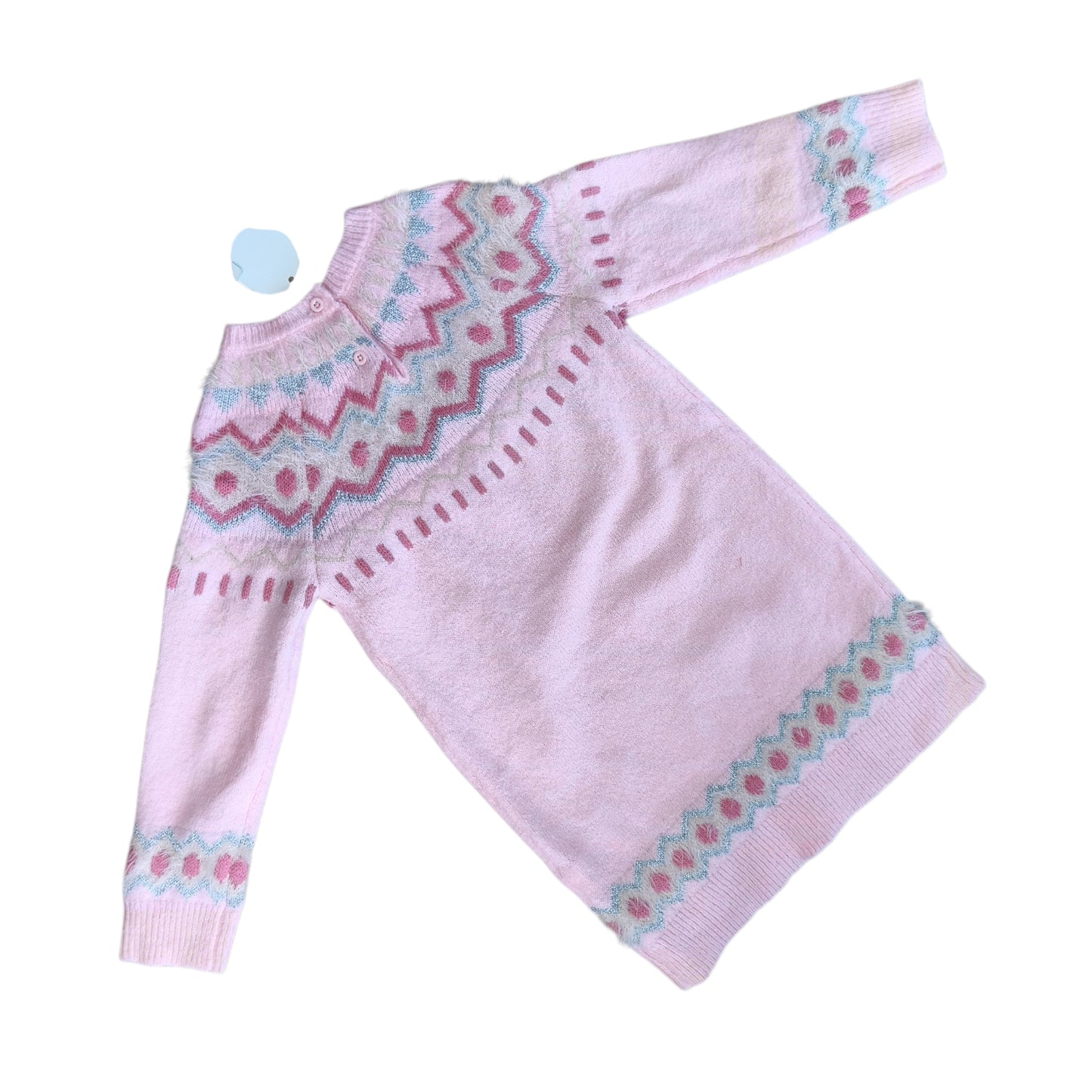 Sweater largo rosado / Talla 4