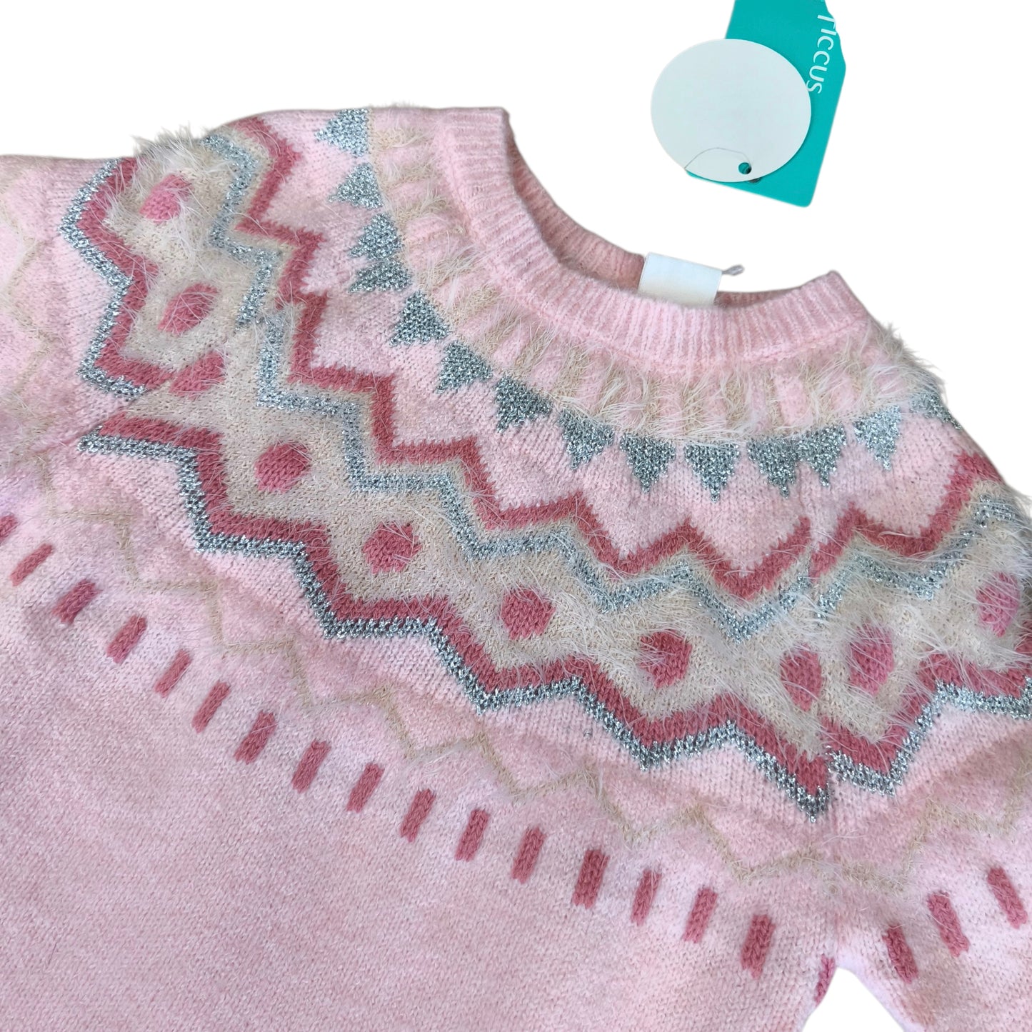 Sweater largo rosado / Talla 4