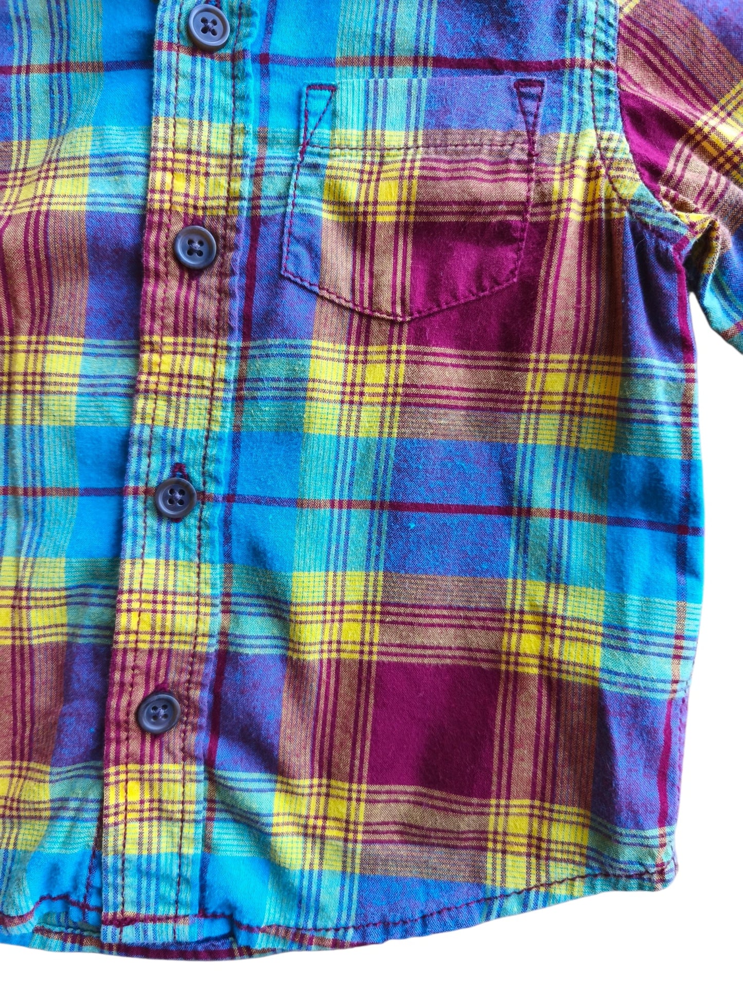 Camisa cuadrillé / 12 meses