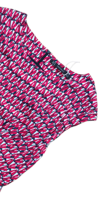 Vestido estampado drapeado / Talla M
