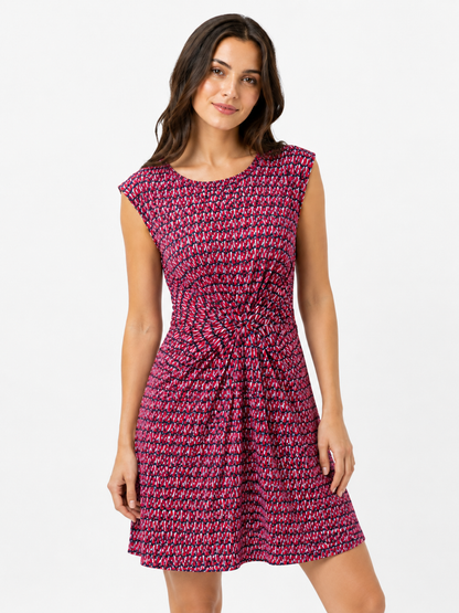 Vestido estampado drapeado / Talla M
