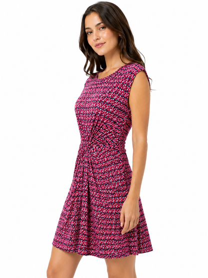 Vestido estampado drapeado / Talla M