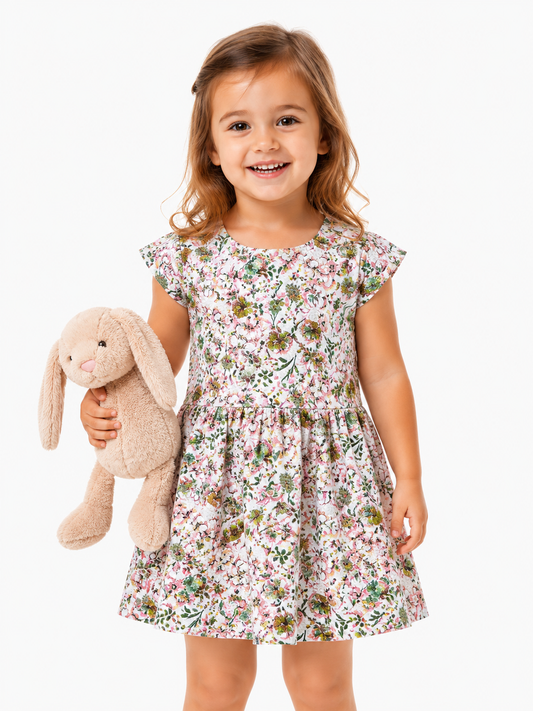 Vestido estampado floral / Talla 18-24 meses