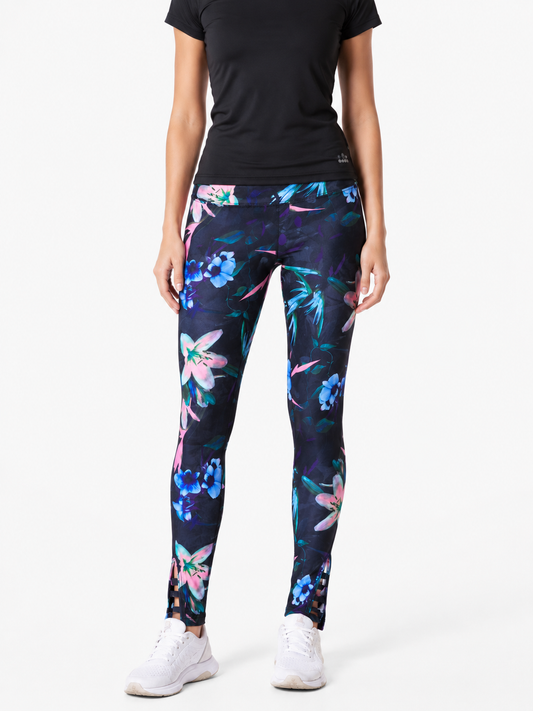 Calza deportiva estampado floral / Talla 14
