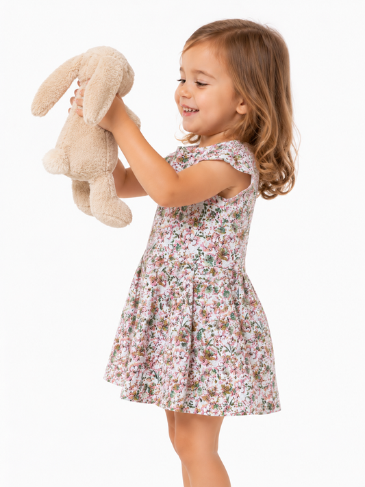 Vestido estampado floral / Talla 18-24 meses