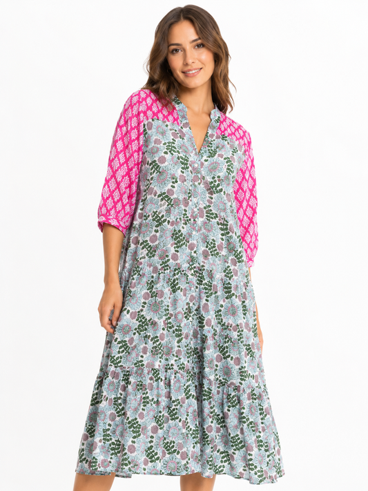Vestido estampado boho floral / Talla L
