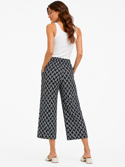 Pantalón Culote Estampado Geométrico / Talla XS