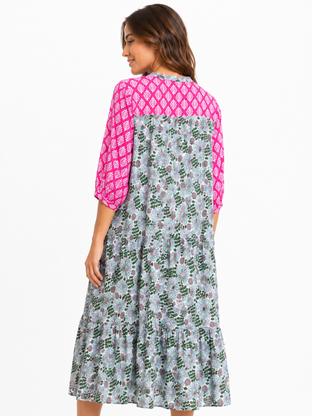 Vestido estampado boho floral / Talla L