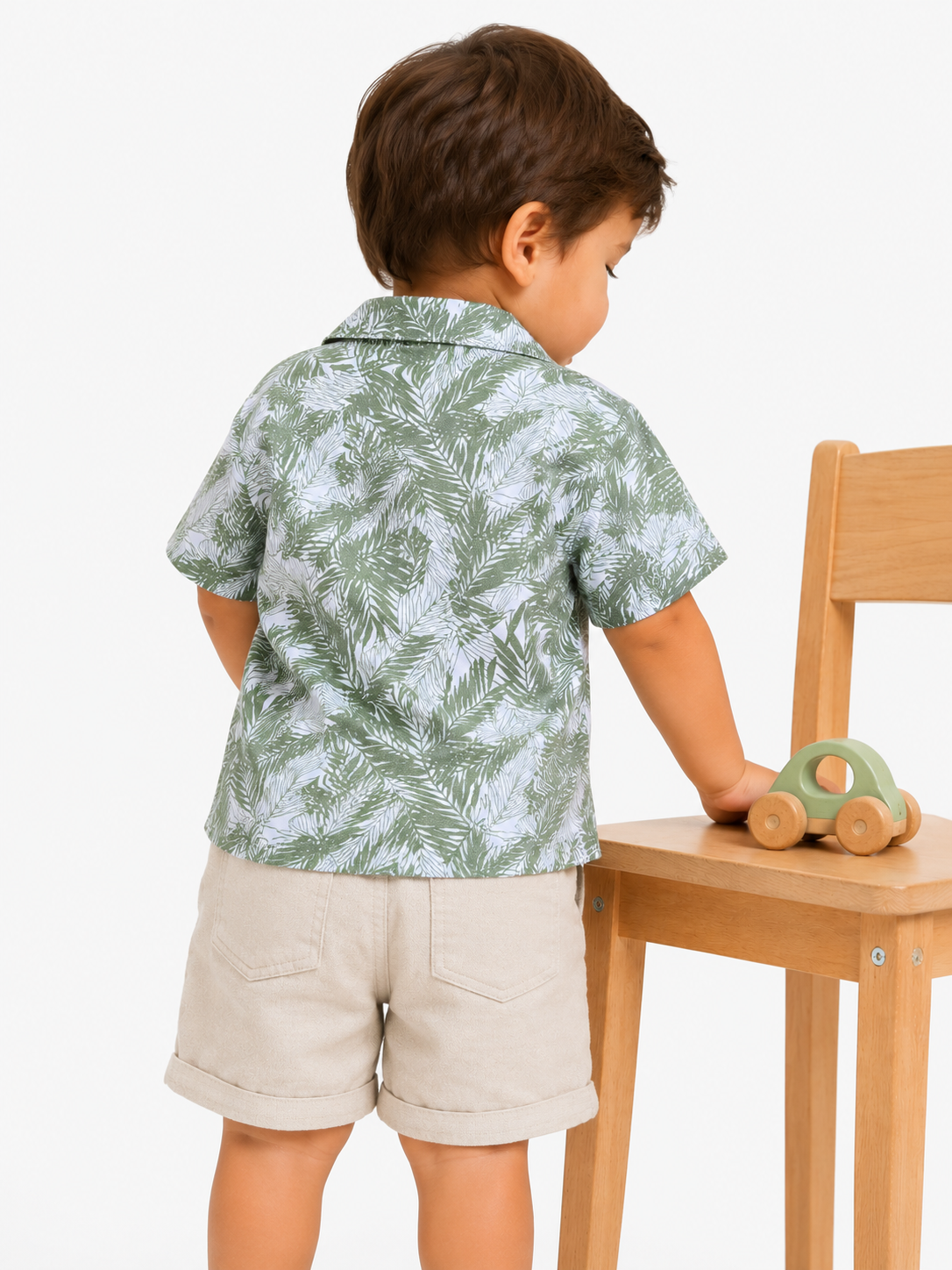 Camisa estampada tropical / 18-24 meses