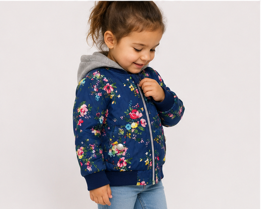 Parka floreada / Talla 2