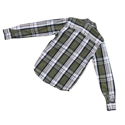 Camisa cuadrillé oliva / Talla S